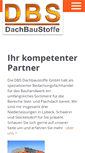 Mobile Screenshot of dbs-dachbaustoffe.de